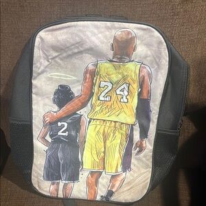 Kobe and Gianna Black and Yellow Backpack
